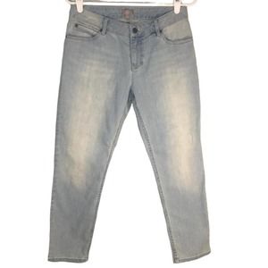 J Jill Women's Jeans Size 6 Blue Light Wash Denim Capri  5 pocket Cotton Casual